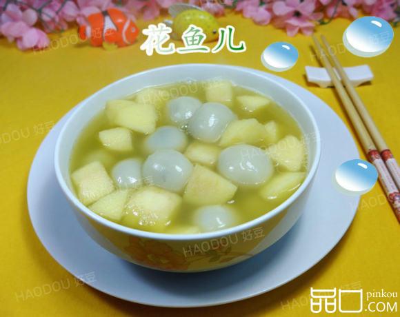 苹果煮汤圆
