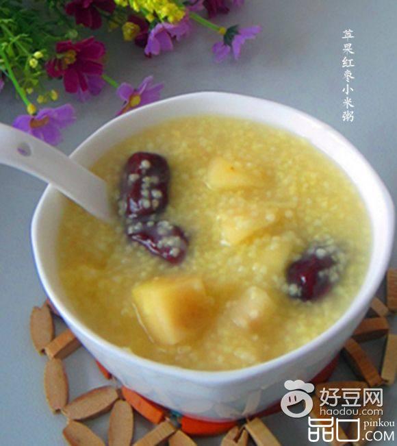 苹果红枣小米粥