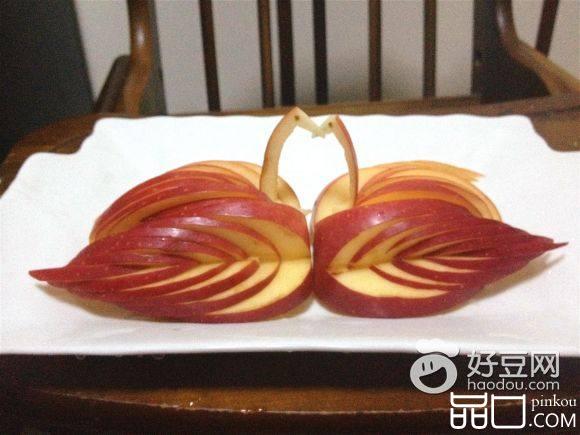 天鹅苹果果盘