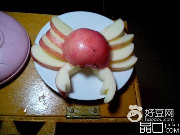 螃蟹苹果果盘