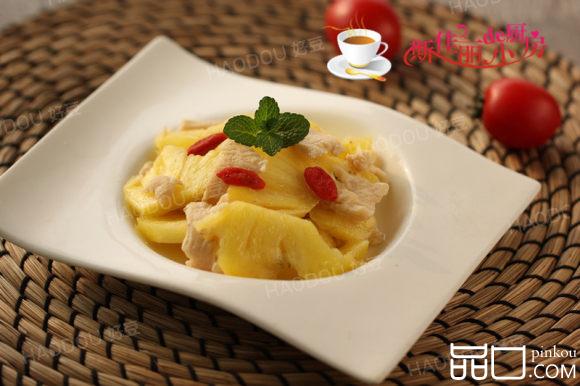 菠萝炒鸡片