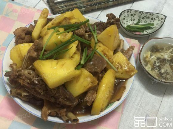 酸酸甜甜菠萝鸭