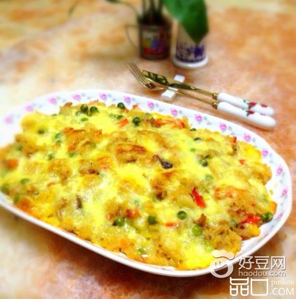 菠萝什锦焗饭