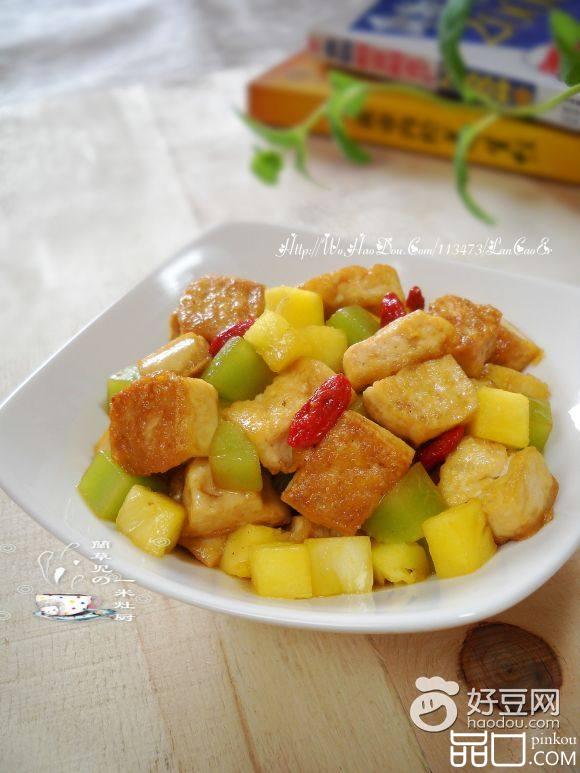 菠萝笋烩豆腐