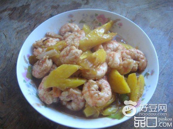 菠萝大虾仁