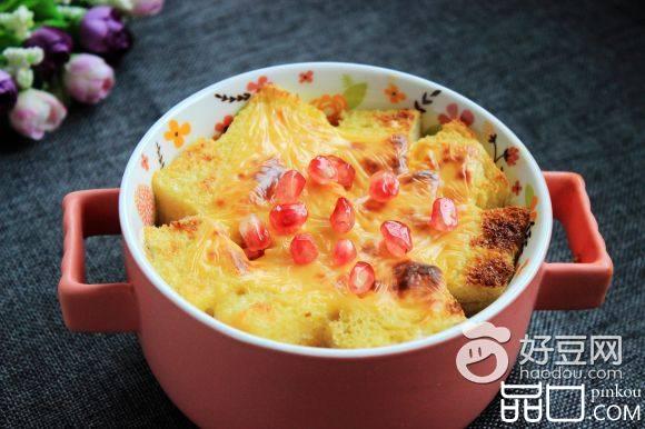 焗芝士吐司梨