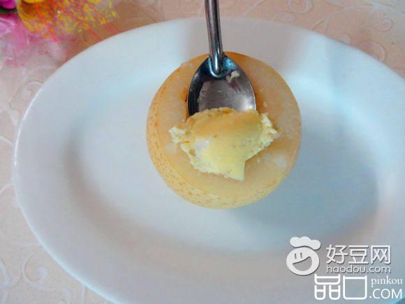 秋梨蛋羹