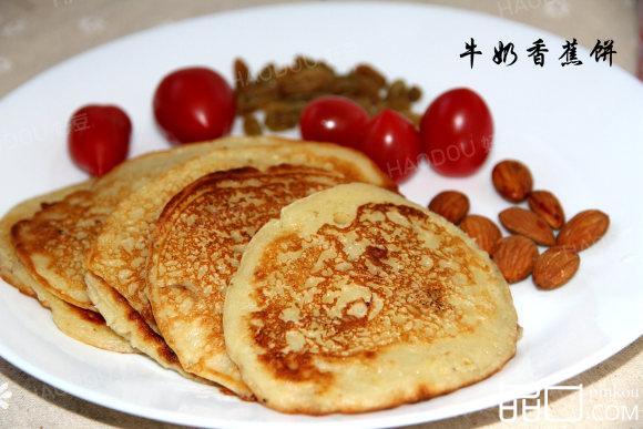 牛奶香蕉饼