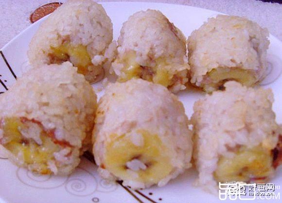 炸香蕉肉卷