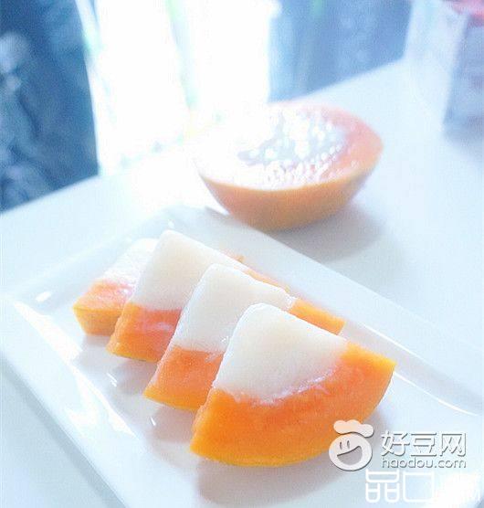 椰奶木瓜冻