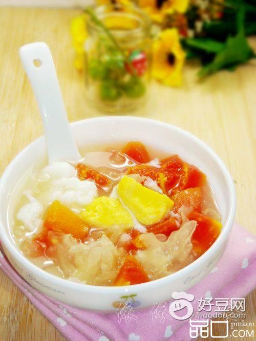 冰糖炖木瓜银耳