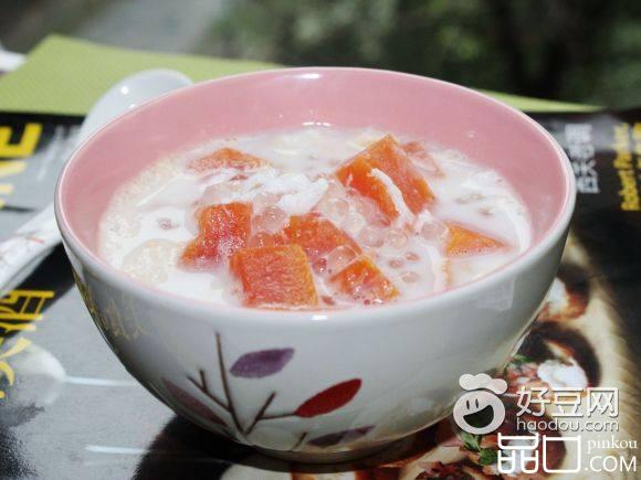 牛奶木瓜西米露