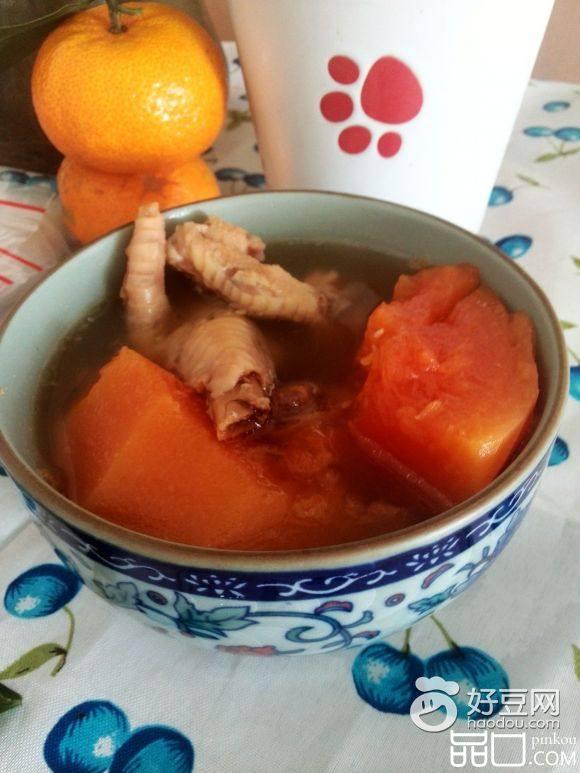 木瓜鸡爪汤