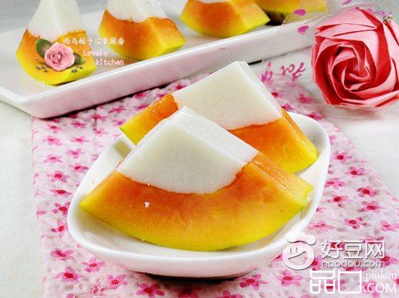木瓜椰浆冻