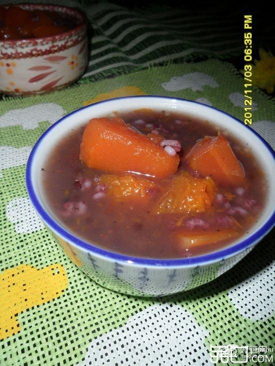 木瓜南瓜紫米粥