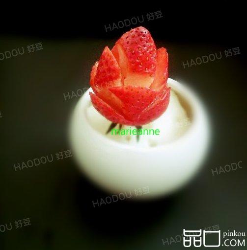 草莓玫瑰花