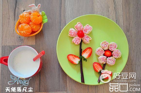 吐司草莓米饭卷