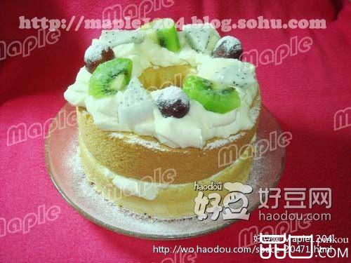 什锦水果戚风蛋糕