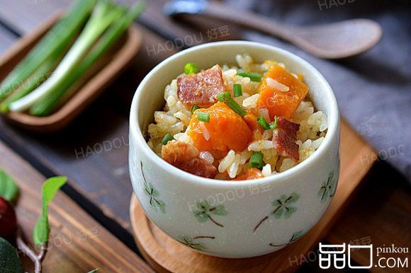 南瓜培根饭