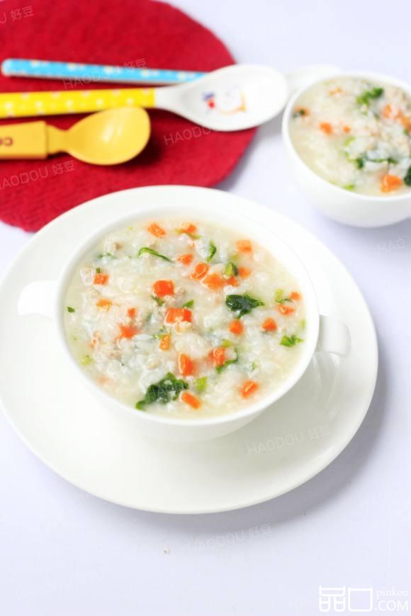 青菜肉粥