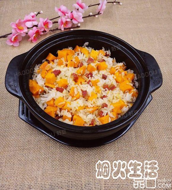 火腿红薯砂锅饭