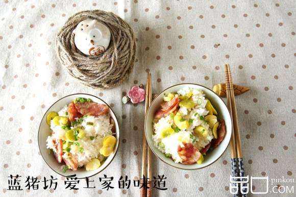 蚕豆腊肠焖饭