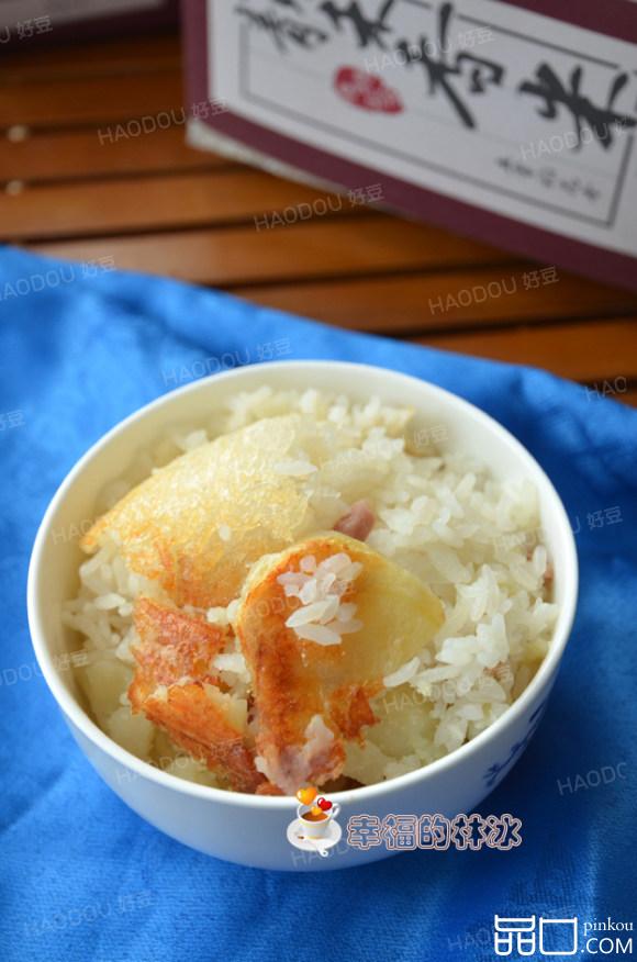腊肉土豆焖锅巴饭
