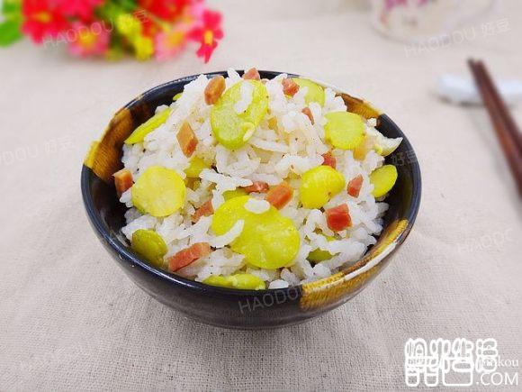 蚕豆焖饭