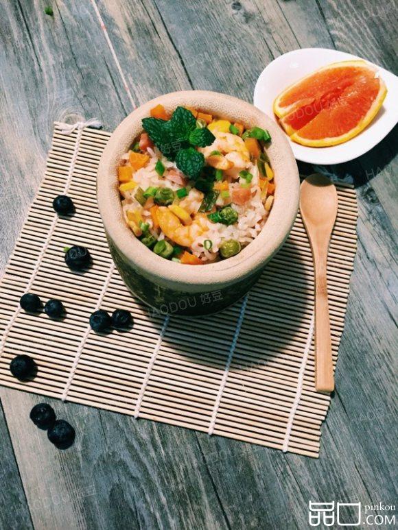 虾仁竹筒饭