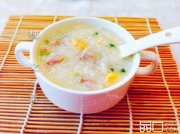 生滚咸蛋瘦肉粥