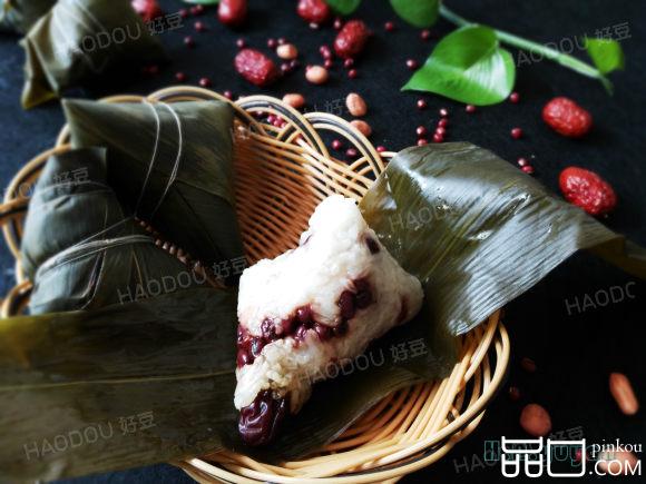 红豆花生红枣粽