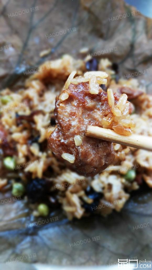 荷叶糯米蒸肉#新鲜从