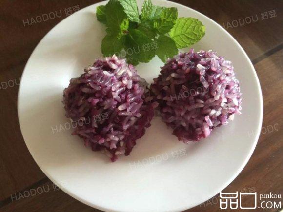 紫薯芒果糯米球