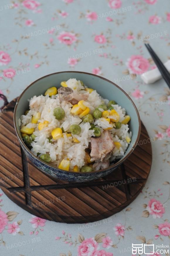 青豆玉米排骨饭