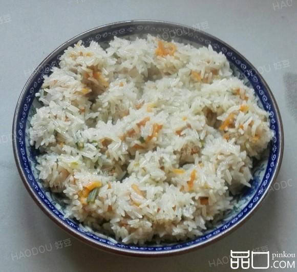 胡萝卜珍珠肉丸