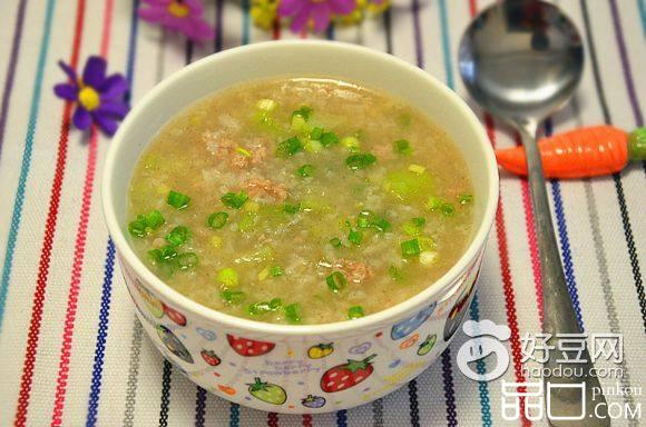 丝瓜肉末粥