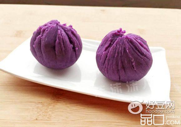 紫薯糯米茶巾绞