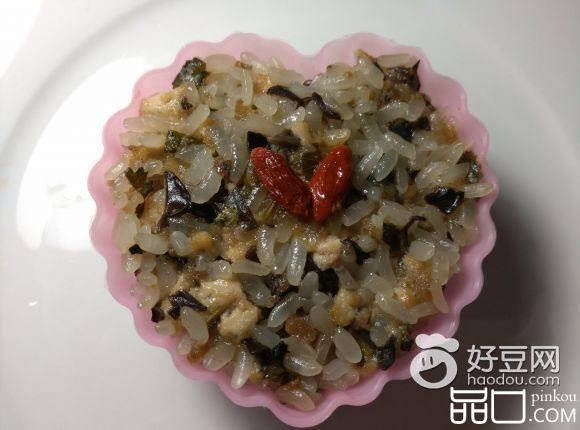 肉末木耳豆腐糯米饭团