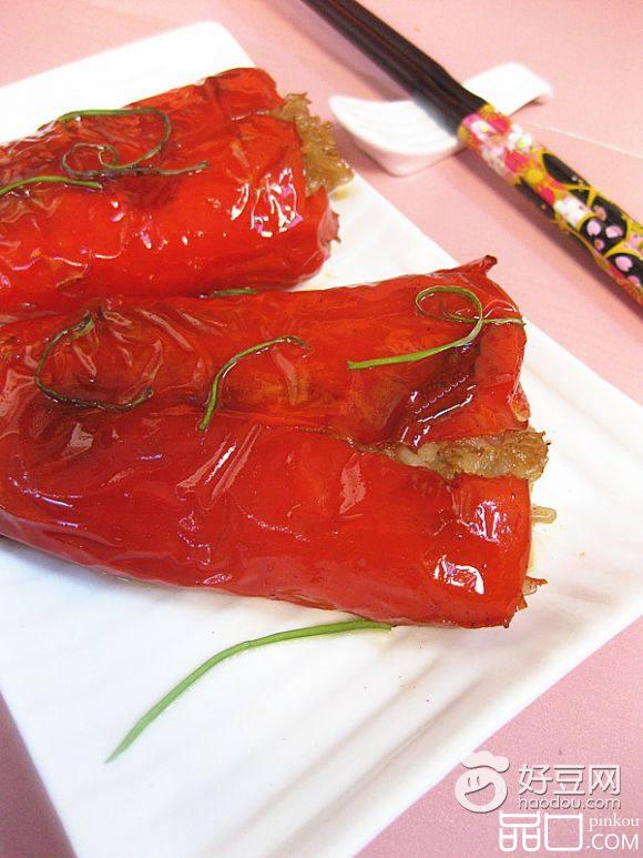 红椒灌肉末