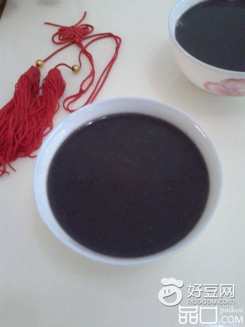 小米黑米芝麻糊
