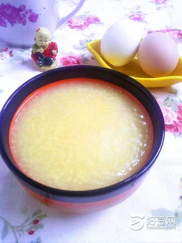 小米鸡蛋粥