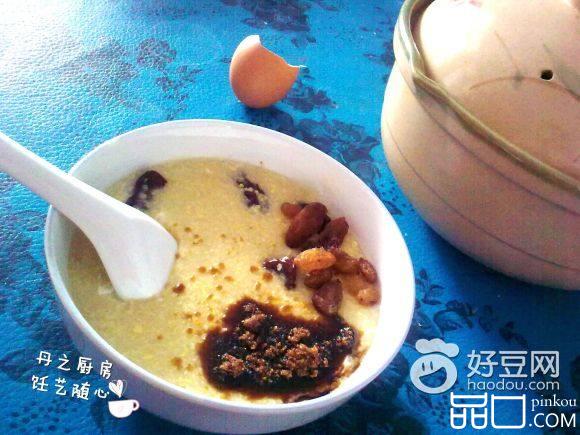 红糖鸡蛋小米粥