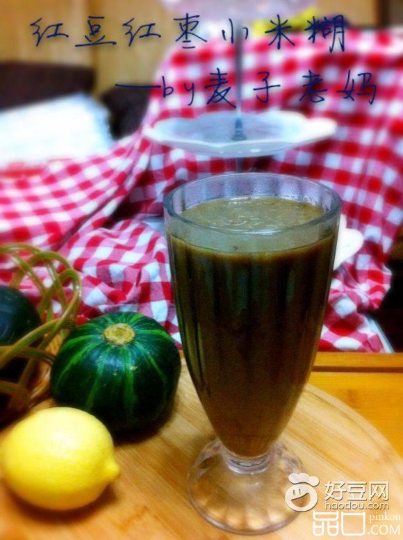 红豆红枣小米糊