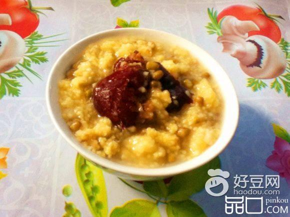 绿豆红枣小米粥