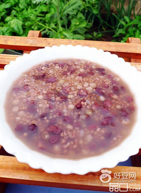 红豆小米荞麦粥