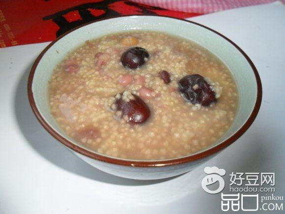 小米红豆红枣粥