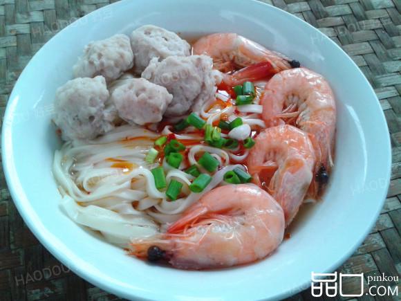 鲜虾肉丸面