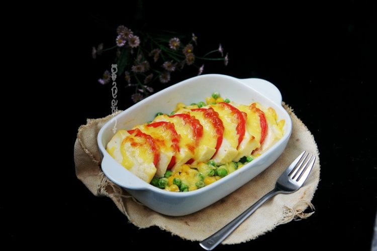 缤纷焗豆腐步骤9