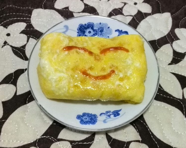笑脸芝士蛋包饭步骤13
