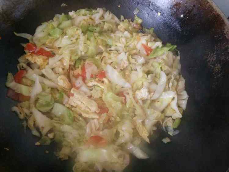 大头菜西红柿炒鸡蛋步骤11